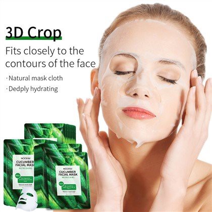 मॉइस्चराइजिंग ककड़ी फेस शीट मास्क